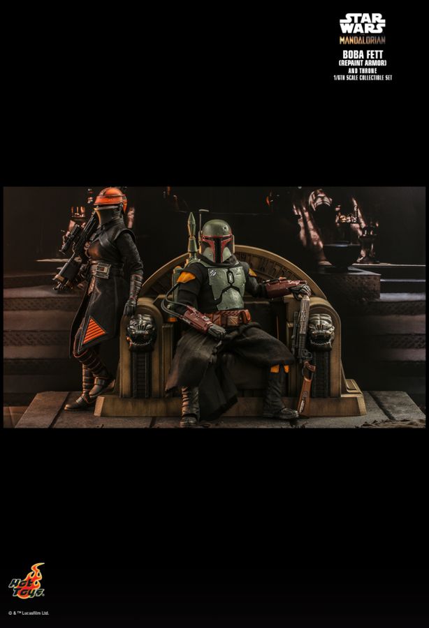 Star Wars: The Mandalorian - Boba Fett on Throne 1:6 Scale 12" Action Figure