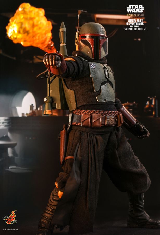 Star Wars: The Mandalorian - Boba Fett on Throne 1:6 Scale 12" Action Figure