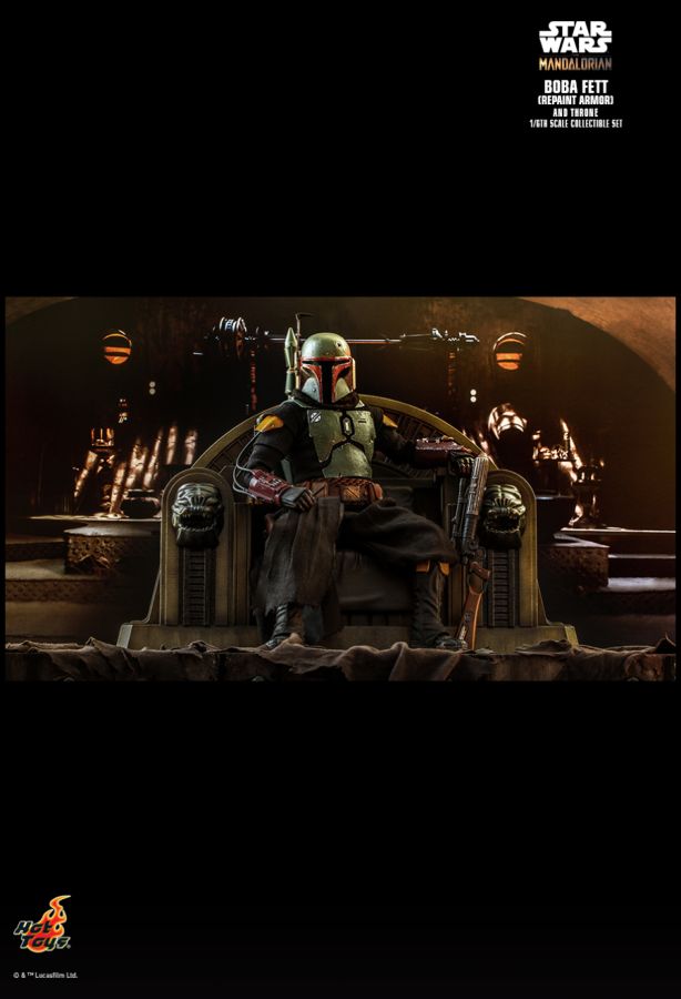Star Wars: The Mandalorian - Boba Fett on Throne 1:6 Scale 12" Action Figure