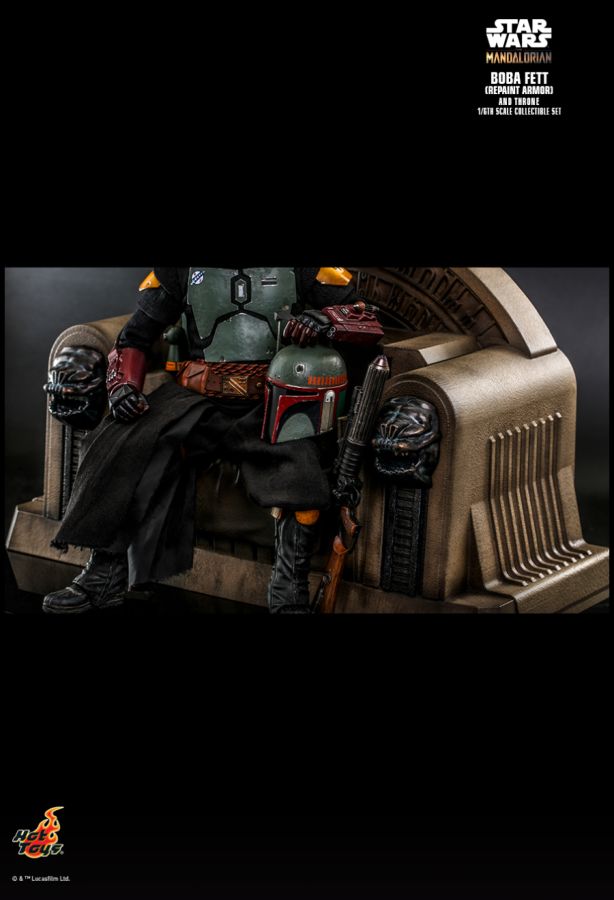 Star Wars: The Mandalorian - Boba Fett on Throne 1:6 Scale 12" Action Figure