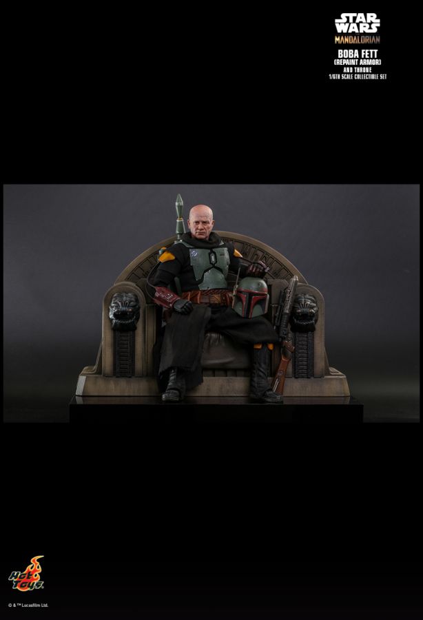 Star Wars: The Mandalorian - Boba Fett on Throne 1:6 Scale 12" Action Figure