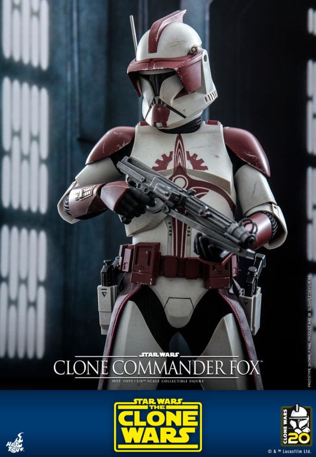 Star Wars: The Clone Wars - Clone Commander Fox 1:6 Scale Hot Toy Action Figure