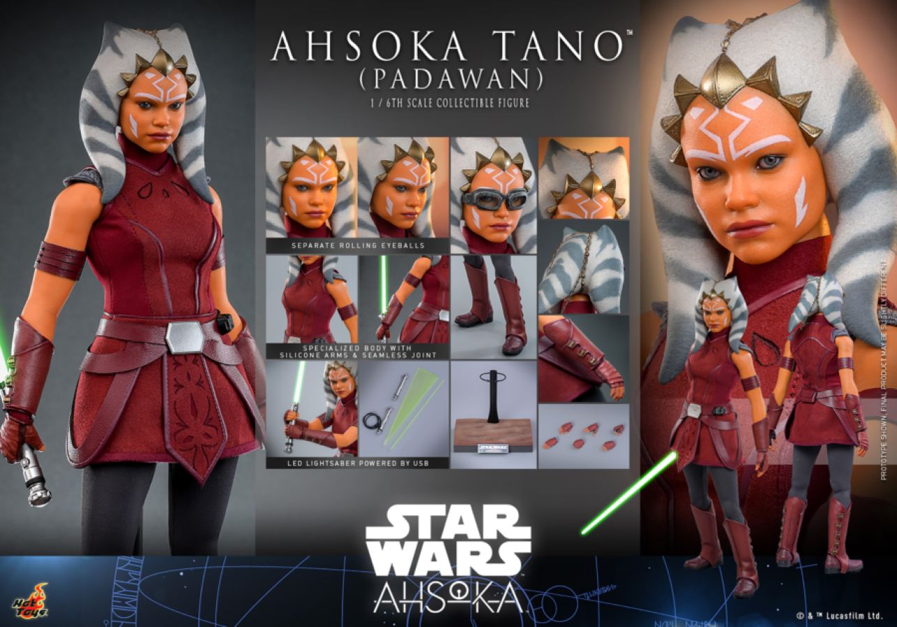 Star Wars: Ahsoka - Ahsoka Tano (Padawan) 1:6 Scale Collectable Action Figure