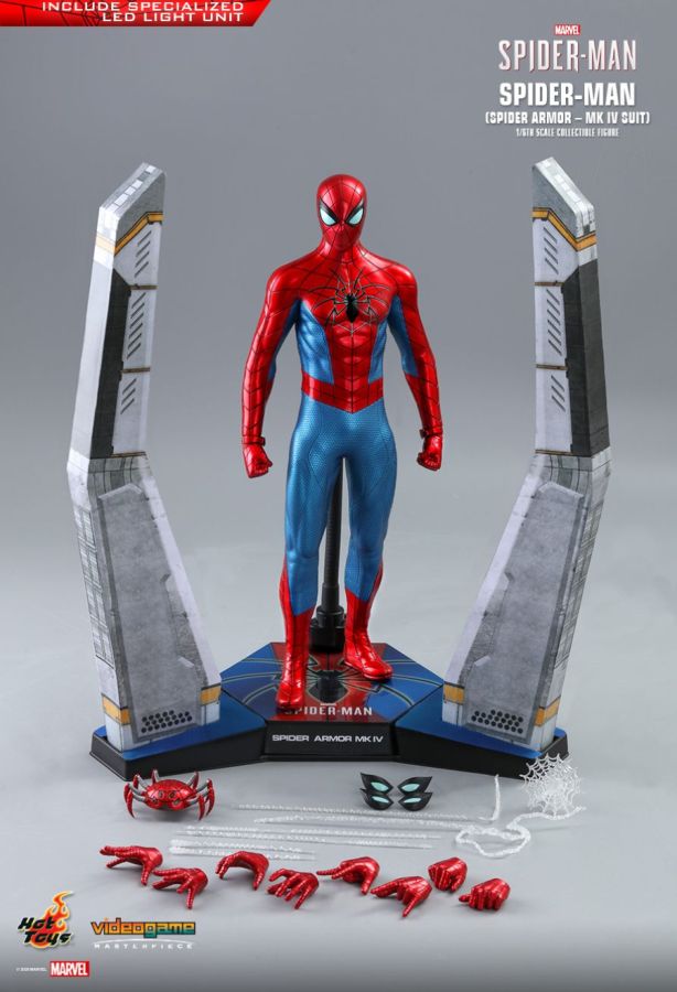 SpiderMan (Video Game 2019) - Spider Armor Mark IV 1:6 Scale 12" Action Figure - Ozzie Collectables