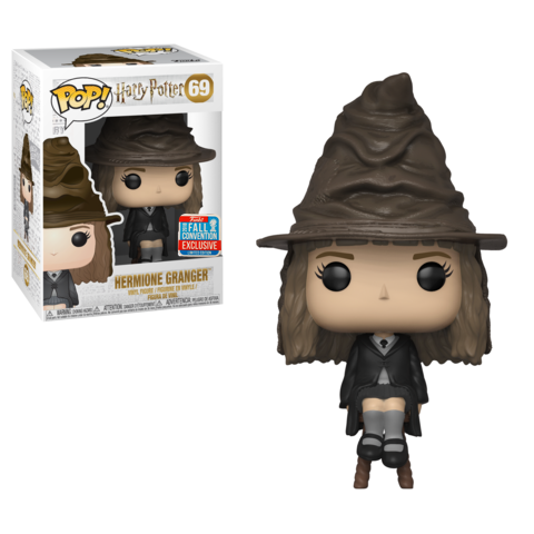 Harry Potter - Hermione Granger with Sorting Hat Pop! Vinyl 2018 New York Fall Convention Exclusive - Ozzie Collectables