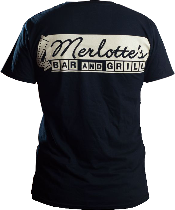 True Blood - Merlotte's Bar Black Male T-Shirt S - Ozzie Collectables