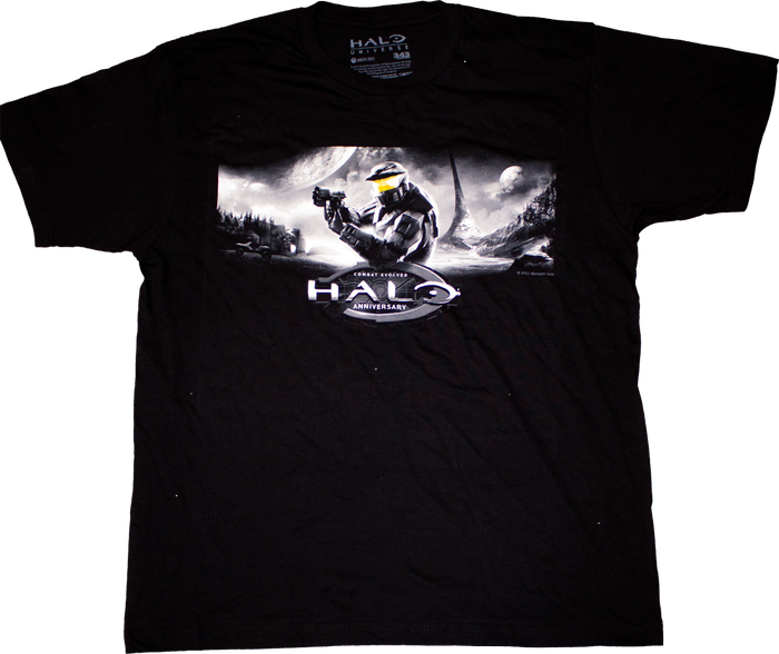 Halo - Anniversary Black T-Shirt XXL - Ozzie Collectables