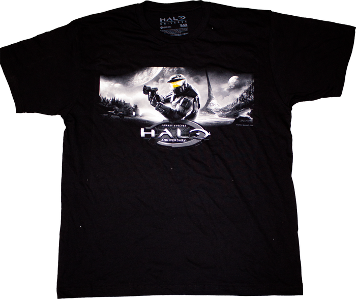 Halo - Anniversary Black T-Shirt XL - Ozzie Collectables