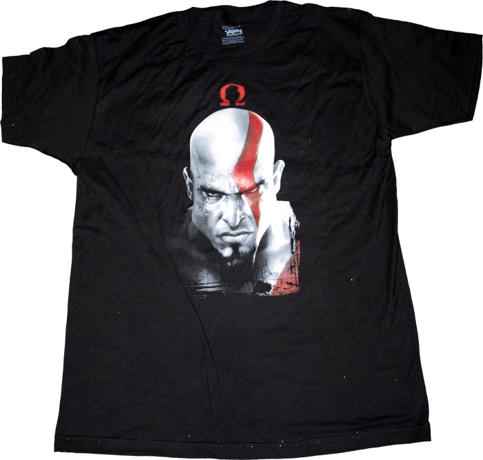 God of War - Kratos & Omega Symbol T-Shirt XXL - Ozzie Collectables