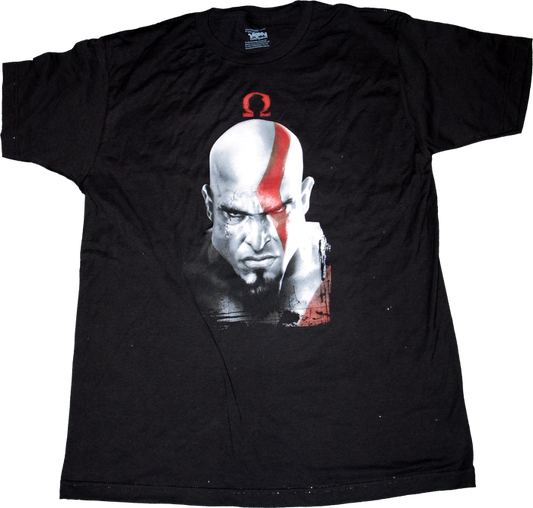 God of War - Kratos & Omega Symbol T-Shirt L - Ozzie Collectables