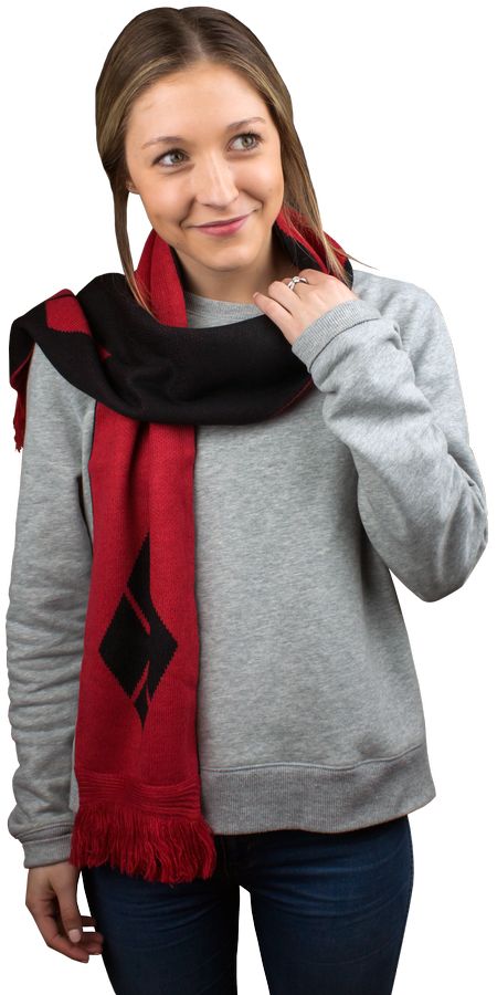 Batman - Harley Quinn Diamond Pattern Scarf - Ozzie Collectables