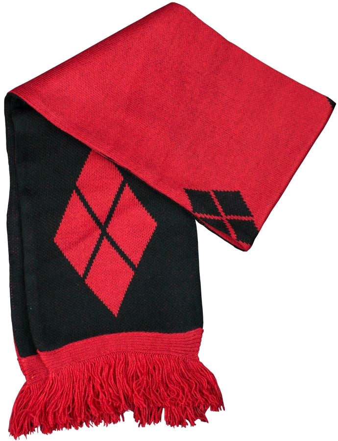 Batman - Harley Quinn Diamond Pattern Scarf - Ozzie Collectables