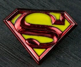 Superman - Logo Colour Enamel Lapel Pin - Ozzie Collectables