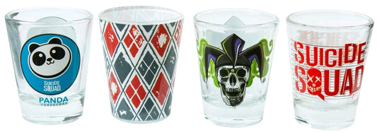Suicide Squad - Logos Shot Glass Set of 4 - Ozzie Collectables
