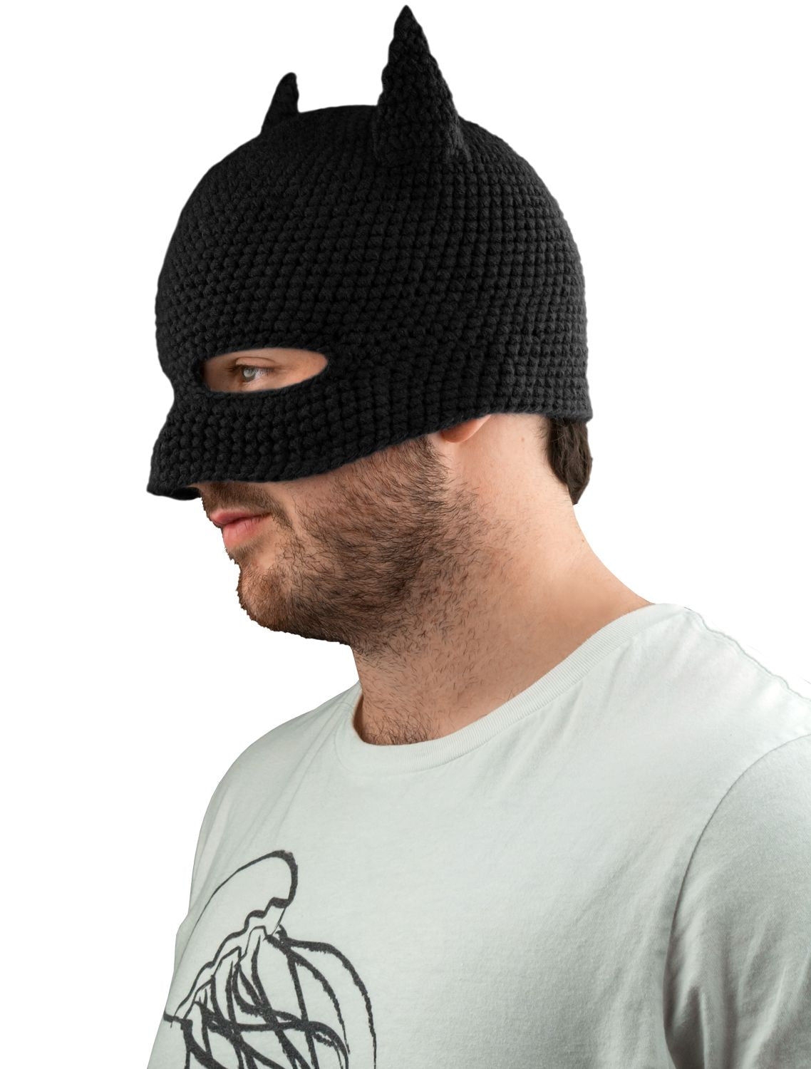 Batman - Batman Cowl Knit Beanie (Black) - Ozzie Collectables