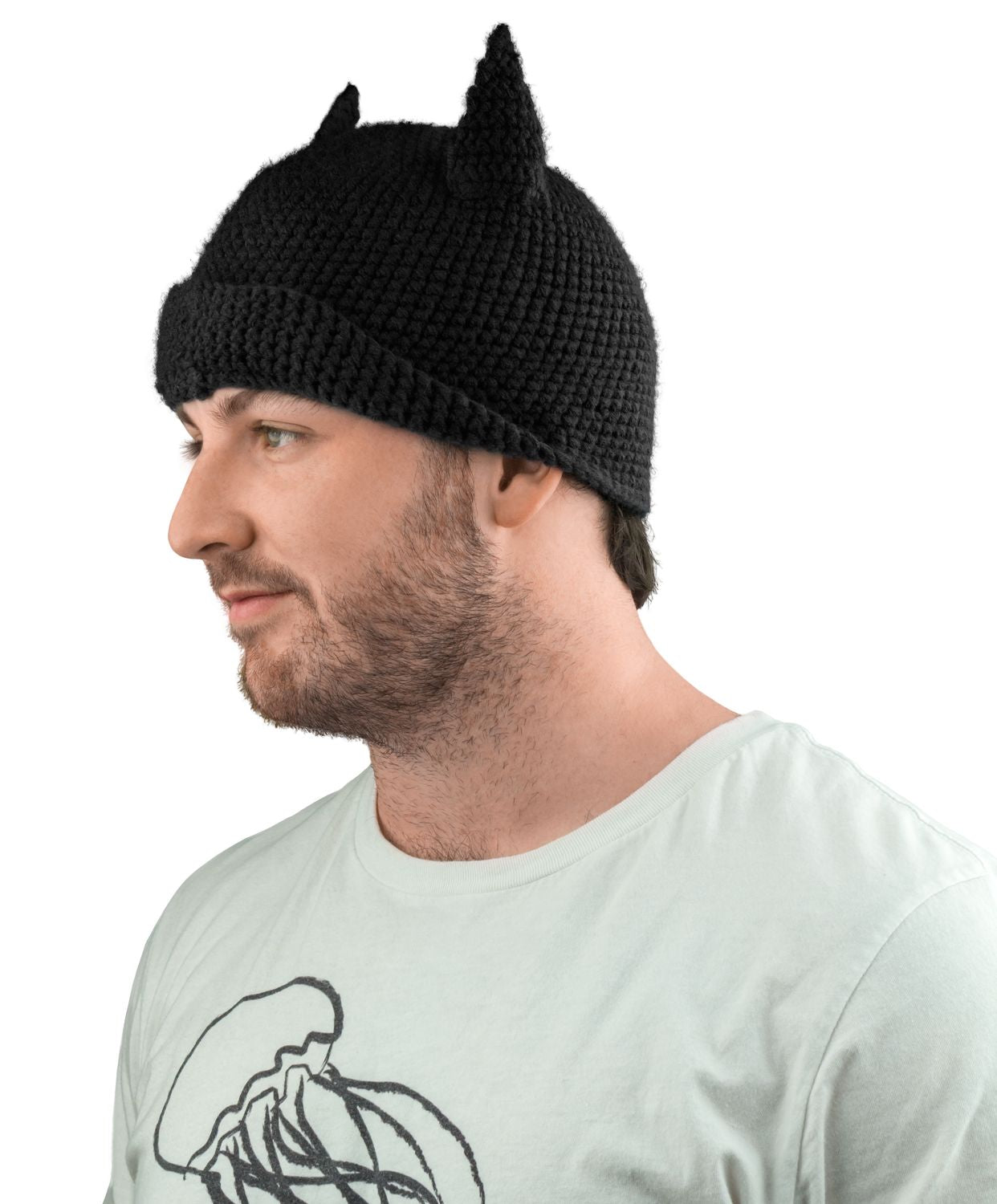 Batman - Batman Cowl Knit Beanie (Black) - Ozzie Collectables