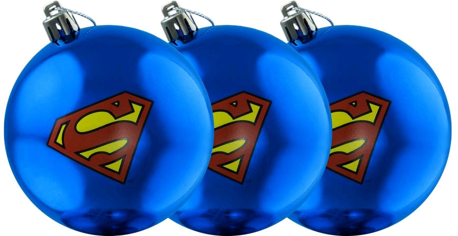 Superman - Logo Christmas Bauble Ornament 3-Pack - Ozzie Collectables