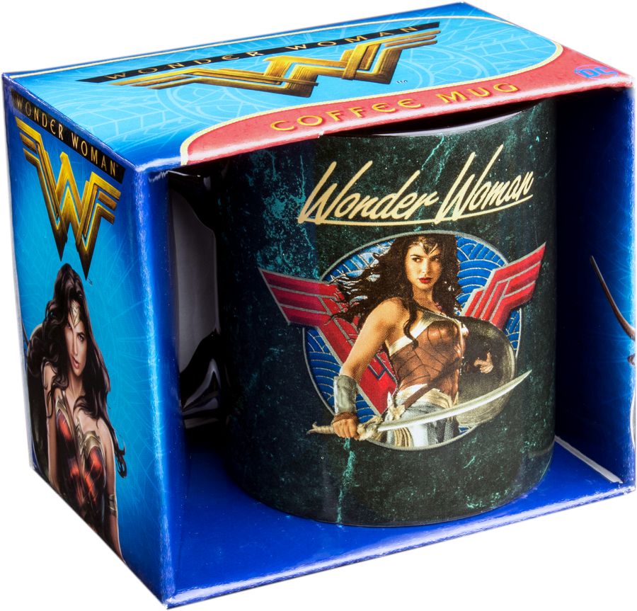 Wonder Woman Movie - Sword Drawn Black Coffee Mug - Ozzie Collectables