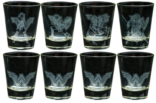 Wonder Woman Movie - Frosted Designs Shot Glass Set - Ozzie Collectables