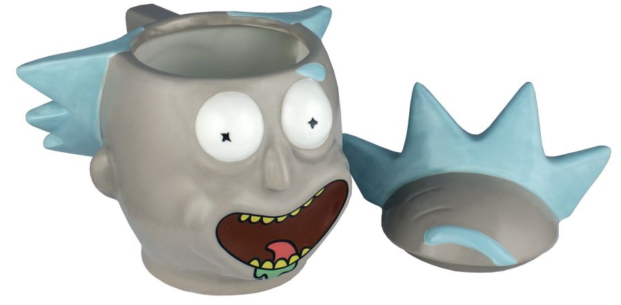 Rick and Morty - Rick 3D Mug with Lid - Ozzie Collectables