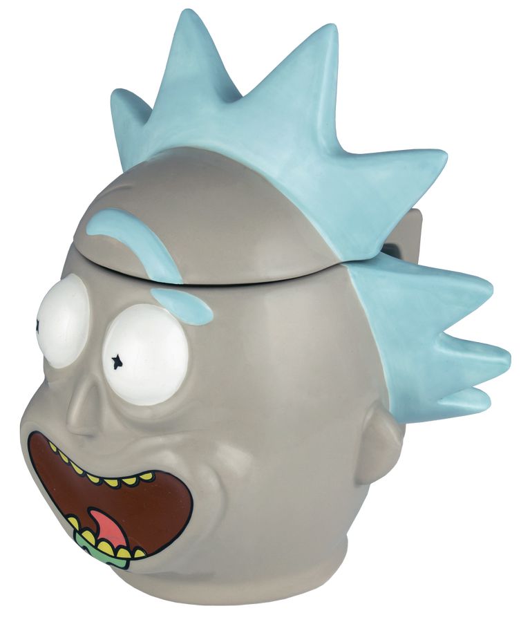 Rick and Morty - Rick 3D Mug with Lid - Ozzie Collectables