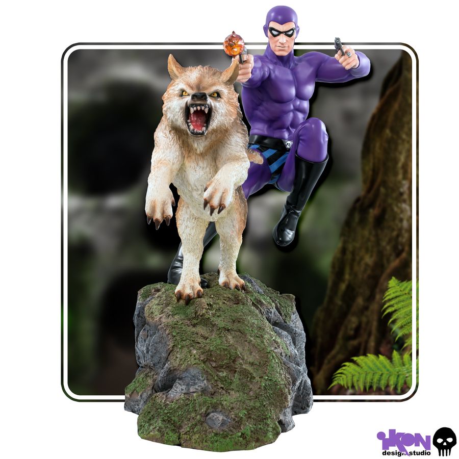 The Phantom - Phantom and Devil Purple Suit Statue