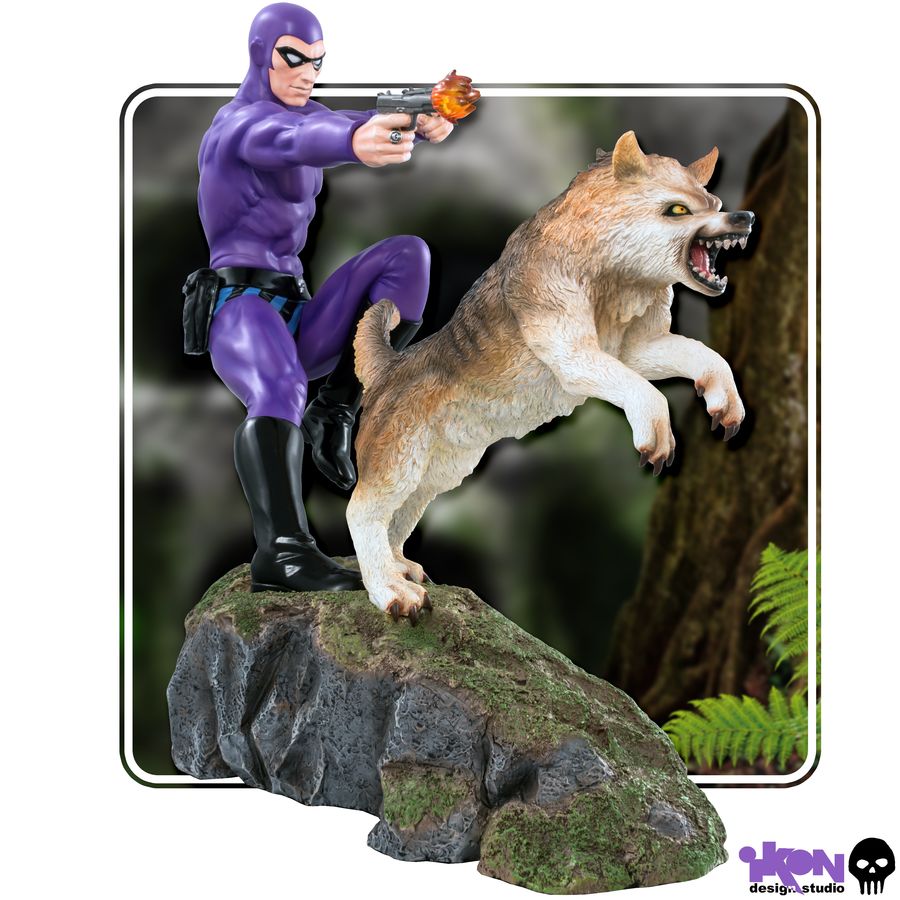 The Phantom - Phantom and Devil Purple Suit Statue