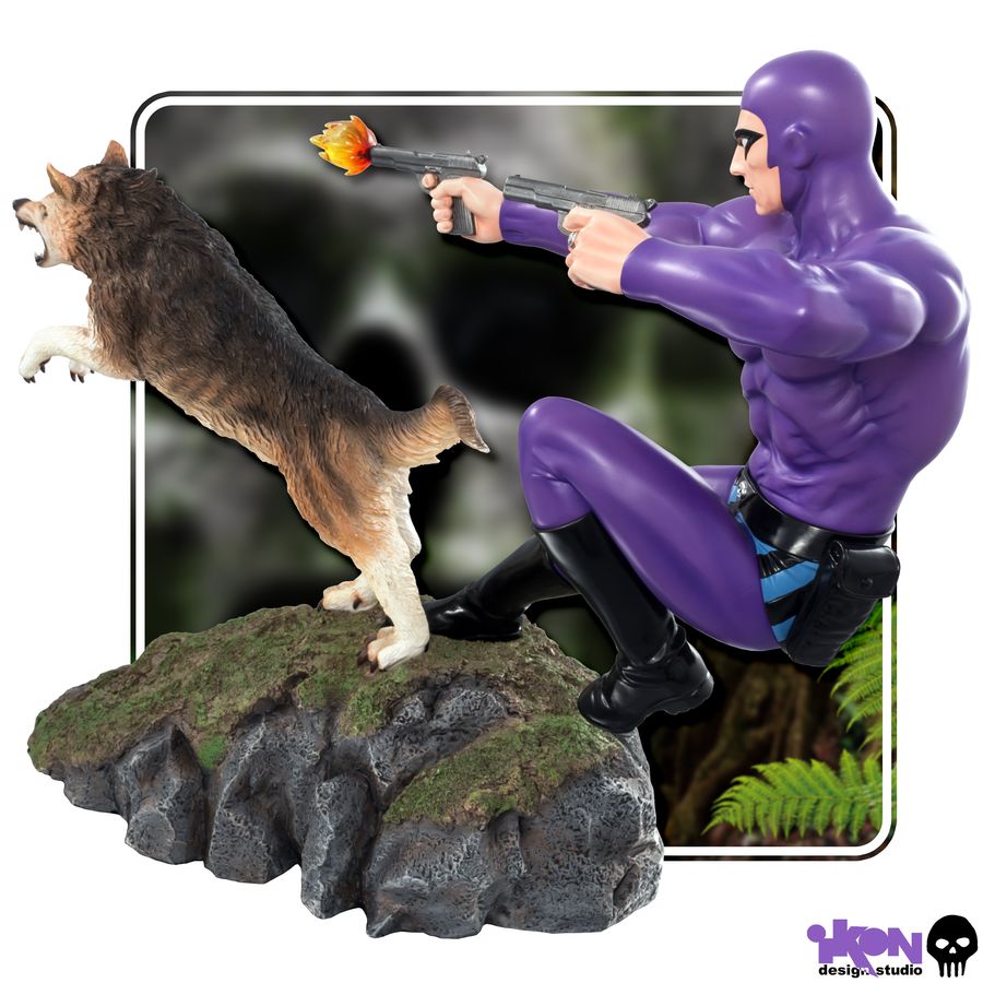 The Phantom - Phantom and Devil Purple Suit Statue