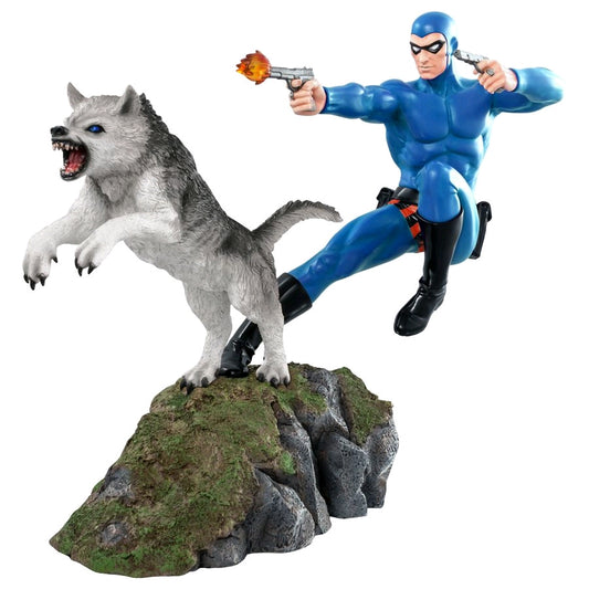 The Phantom - Phantom and Devil Blue Suit Statue - Ozzie Collectables