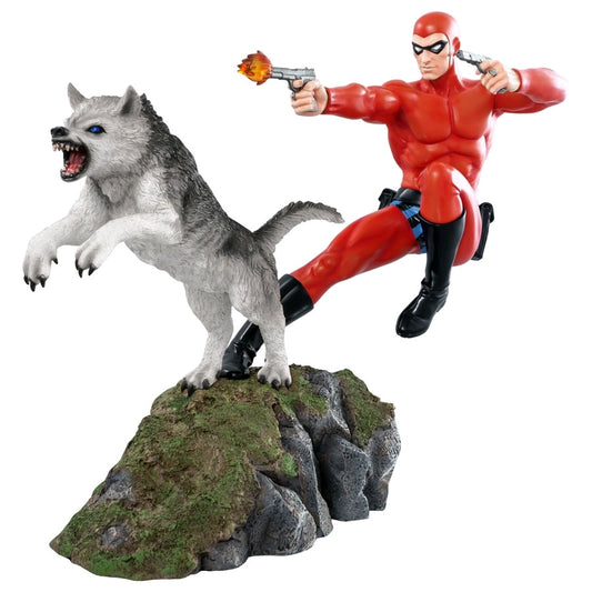 The Phantom - Phantom and Devil Red Suit Statue - Ozzie Collectables