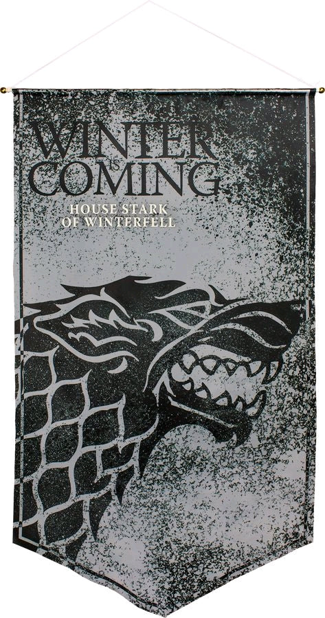 Game of Thrones - Stark of Winterfell Satin Banner - Ozzie Collectables