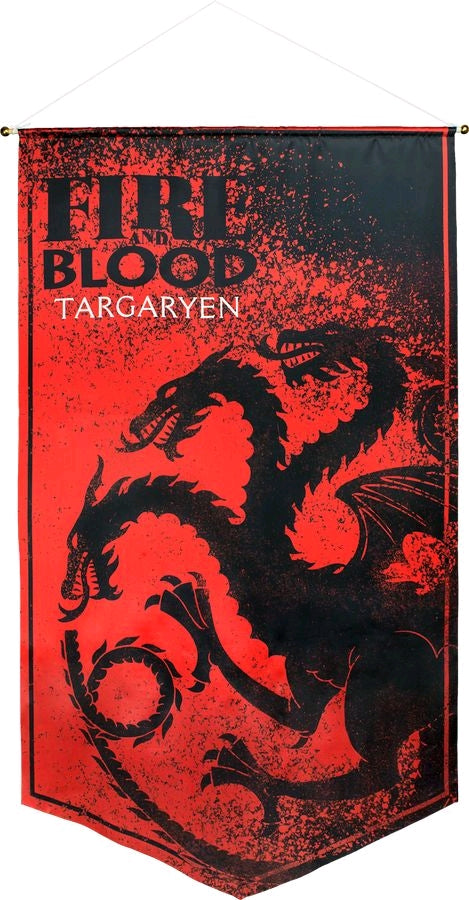 Game of Thrones - Targaryan Satin Banner - Ozzie Collectables