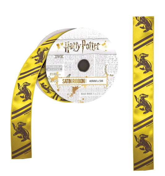 Harry Potter - Hufflepuff Satin Ribbon (5 metres) - Ozzie Collectables