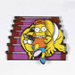 The Simpsons - Bart Raiding Homer's Change Jar Spinning Enamel Pin - Ozzie Collectables