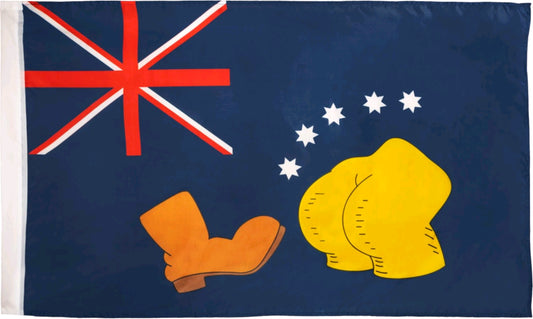 The Simpsons - Bart V Australia Replica Flag - Ozzie Collectables