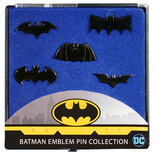 Batman - Batman Emblem Black Chrome Pin Collection - Ozzie Collectables