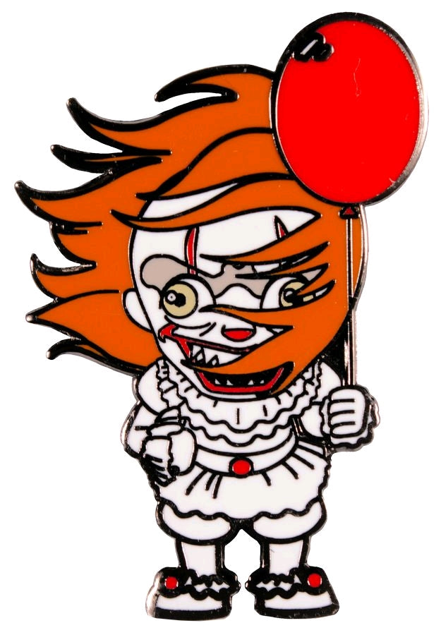 It (2017) - Pennywise Sweeping Hair Chibi Enamel Pin - Ozzie Collectables