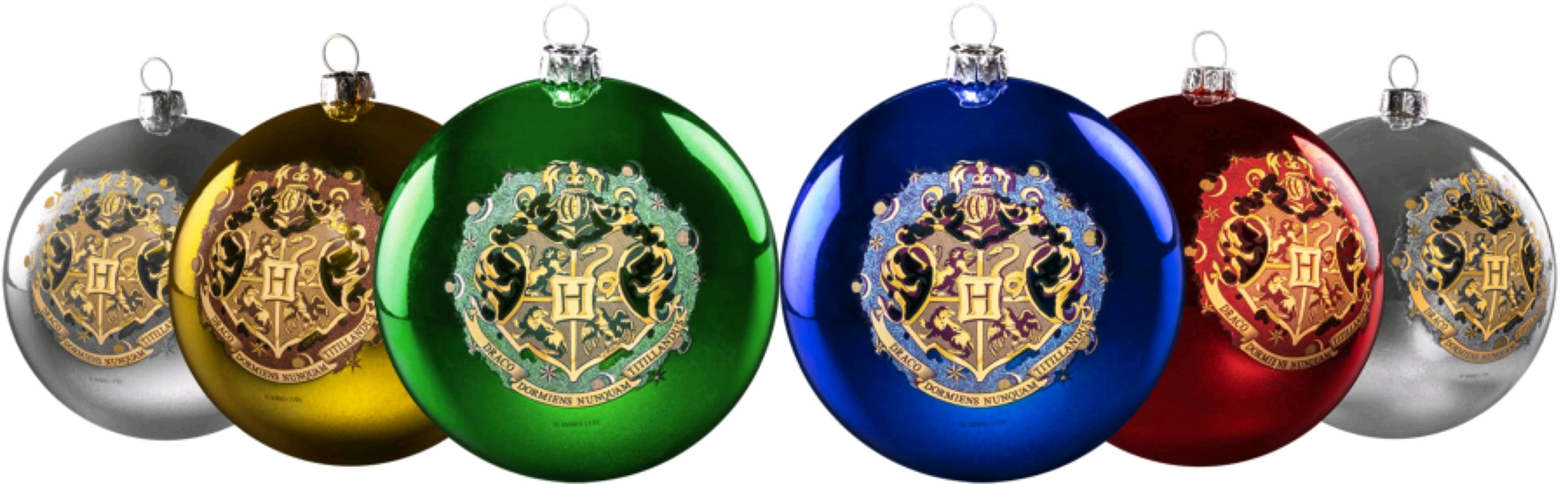 Harry Potter - Hogwarts Christmas Baubles Set of 6 - Ozzie Collectables