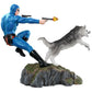 The Phantom - Phantom and Devil Blue Suit Statue - Ozzie Collectables