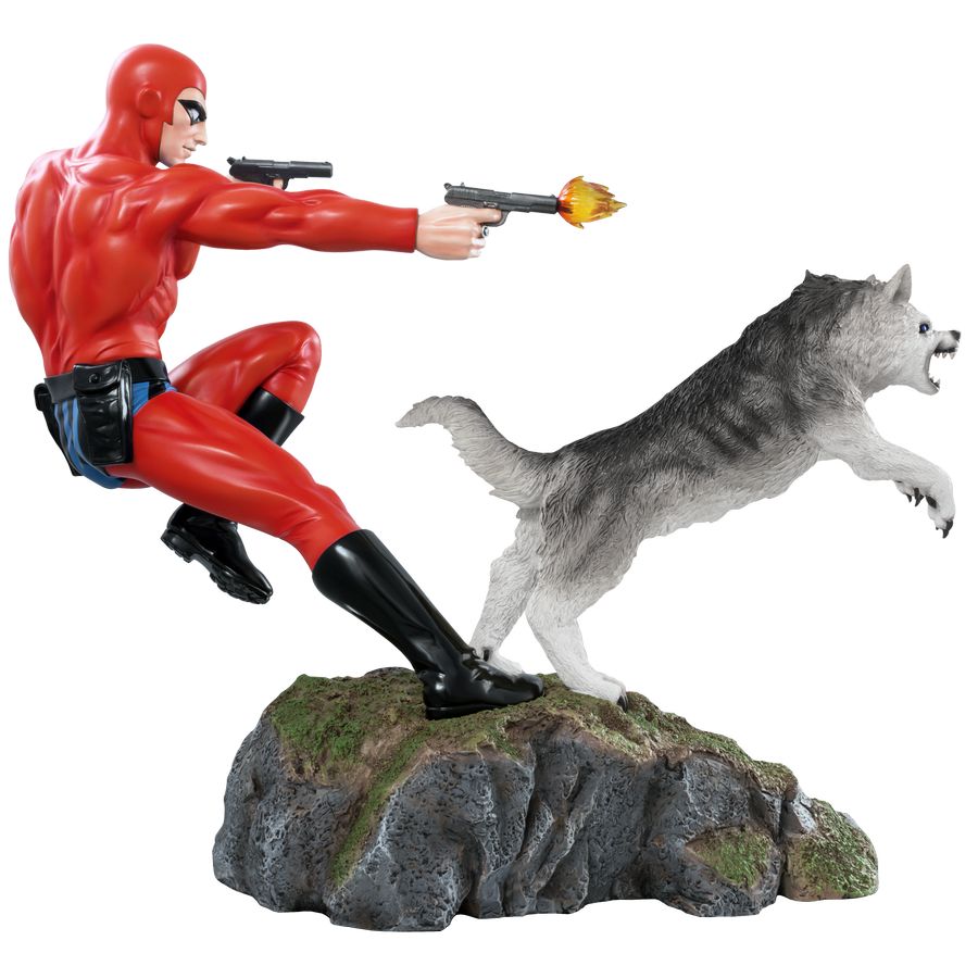 The Phantom - Phantom and Devil Red Suit Statue - Ozzie Collectables