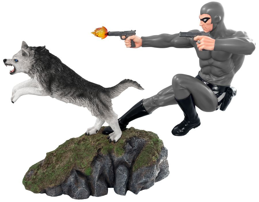 The Phantom - Phantom and Devil Grey Suit Statue - Ozzie Collectables