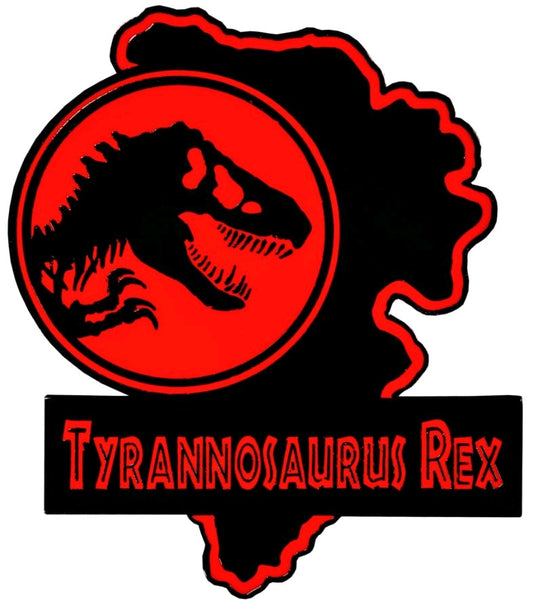 Jurassic Park - Tyrannosaurs Rex Map Enamel Pin - Ozzie Collectables
