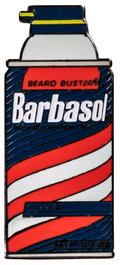 Jurassic Park - Barbasol Shaving Cream Enamel Pin - Ozzie Collectables