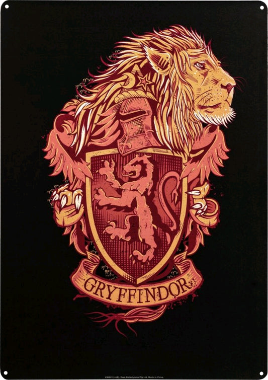 Harry Potter - Gryffindor A3 Tin Sign - Ozzie Collectables