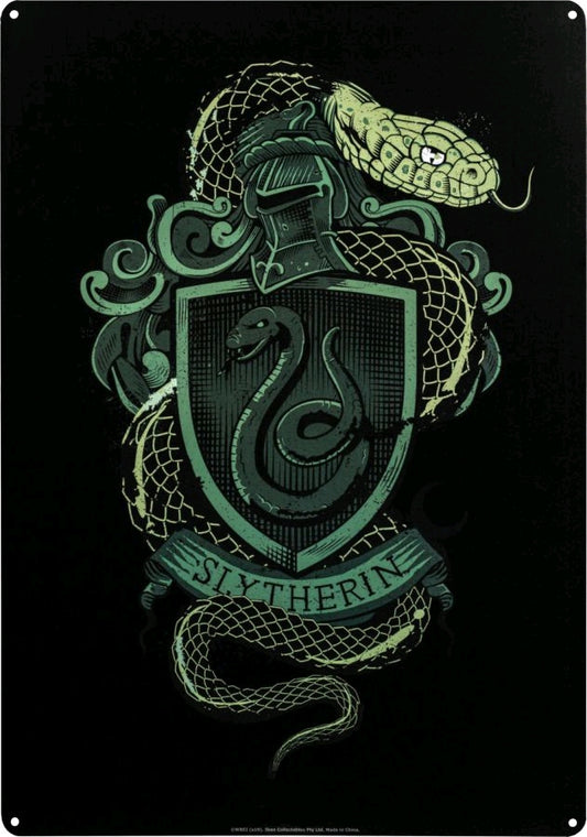 Harry Potter - Slytherin A3 Tin Sign - Ozzie Collectables
