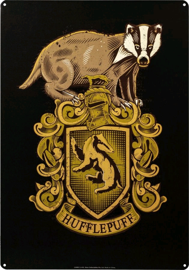 Harry Potter - Hufflepuff A3 Tin Sign - Ozzie Collectables