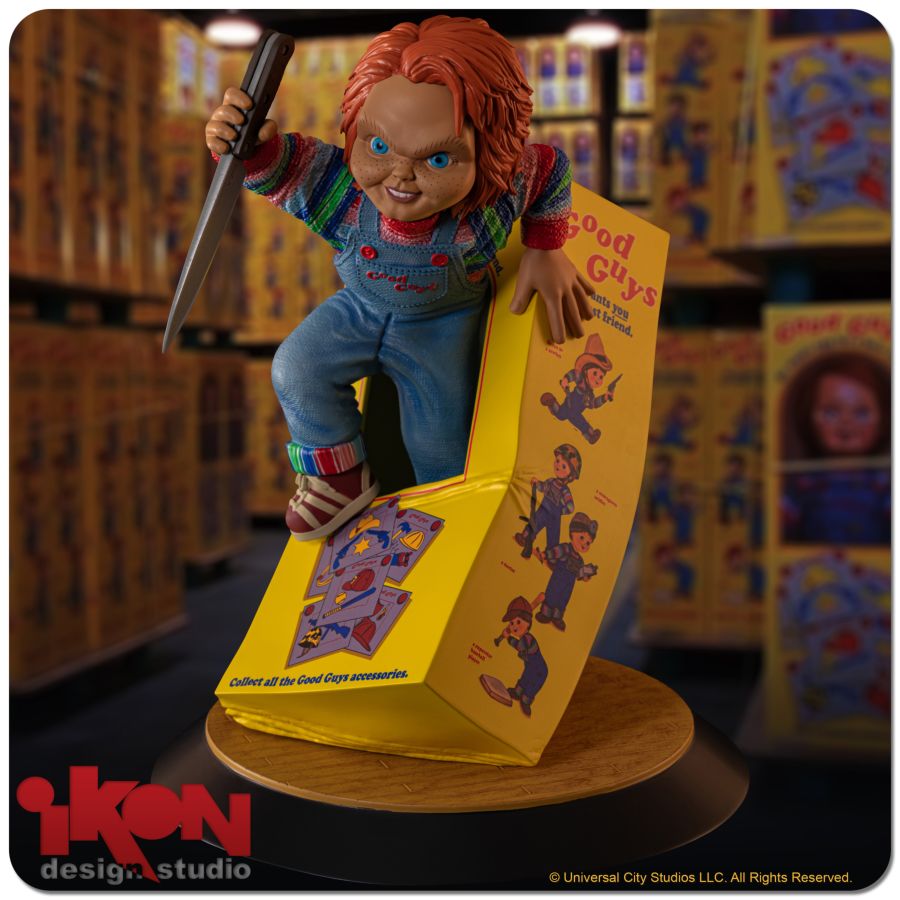 Child's Play - Chucky Breaking Free From Box PVC Statue