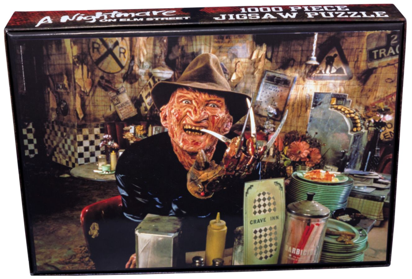 A Nightmare on Elm Street - Freddy Krueger at the Diner 1000 piece Jigsaw Puzzle - Ozzie Collectables