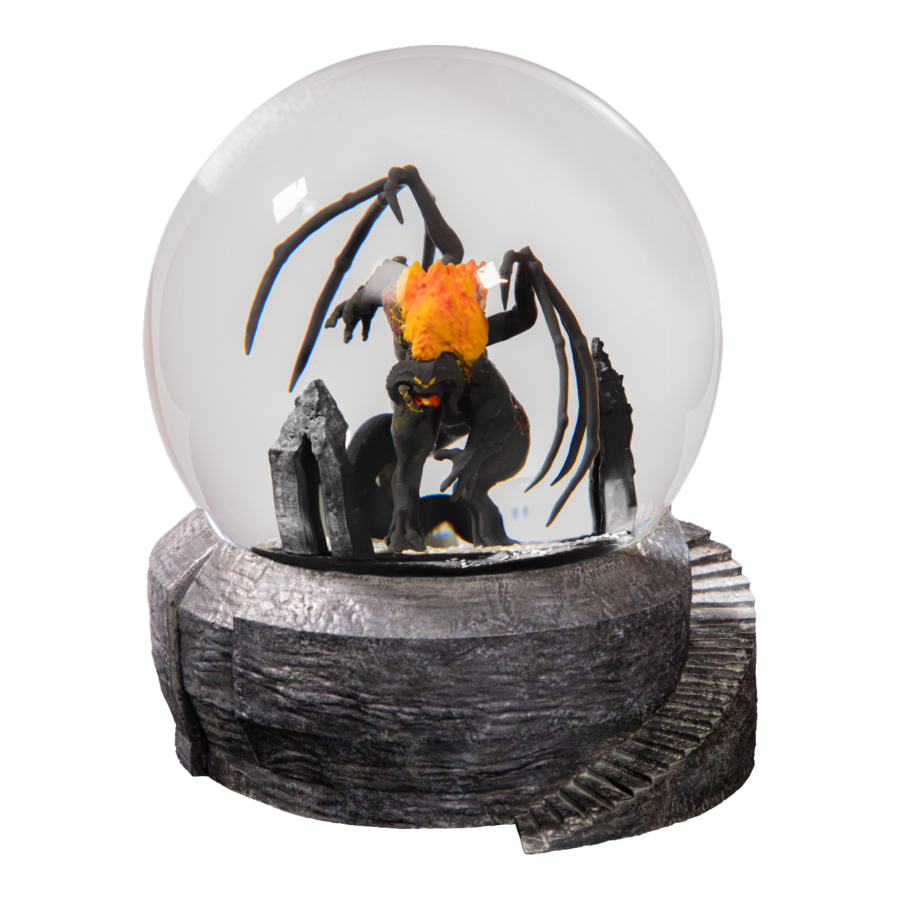 The Lord of the Rings - Light-up Balrog Snow Globe