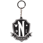 Wednesday - Nevermore Crest Keychain